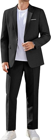 COOFANDY Classic‑Fit 2‑Piece Dress Suit