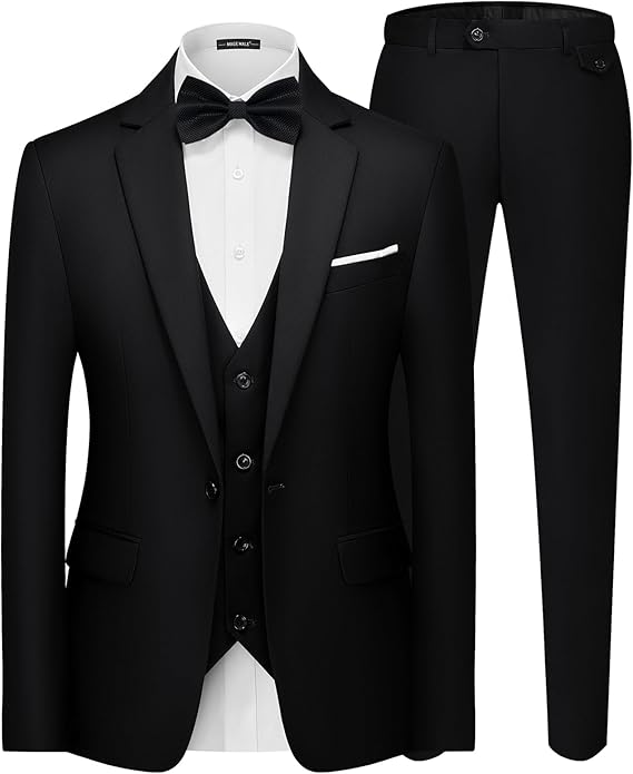 MAGE MALE 3‑Piece Slim‑Fit Suit