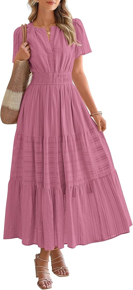  Casual Jersey Maxi Dress with Side Slits