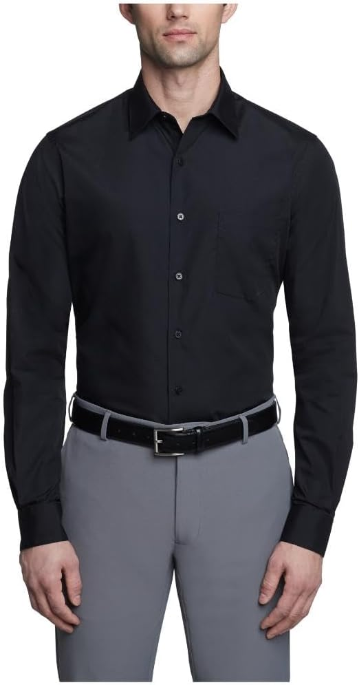 Van Heusen Classic‑Fit Wrinkle‑Free Poplin Dress Shirt