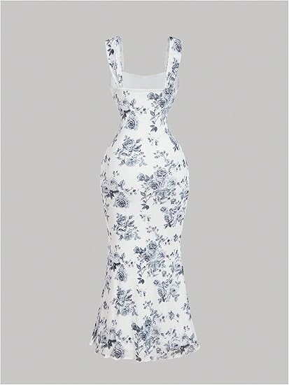 SheIn Mesh-Contrast Bodycon Dress