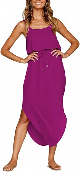 NERLEROLIAN Adjustable Strappy Split Midi Dress
