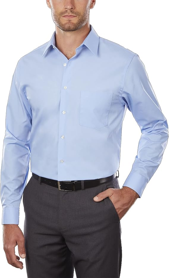 Arrow Men’s Dress Shirt Classic Fit Solid Poplin