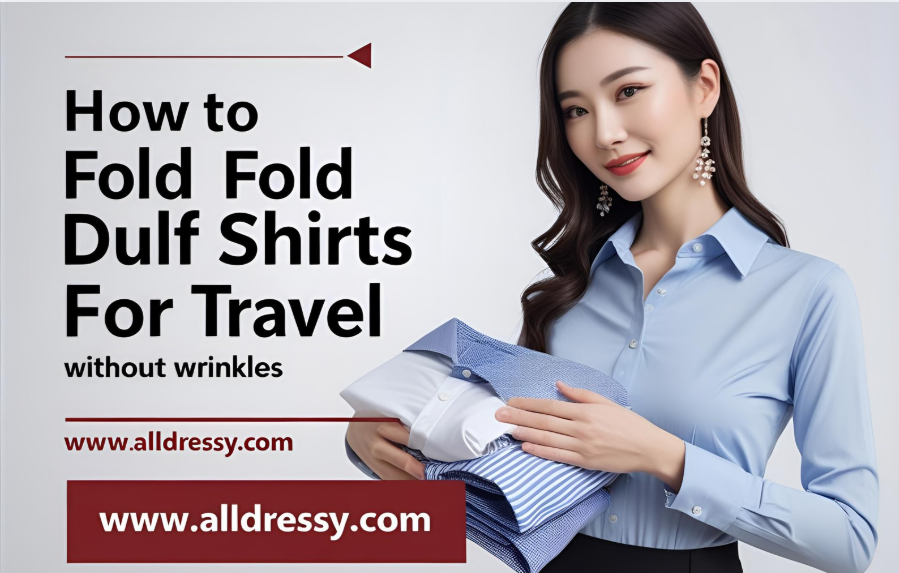 How to fold dress shirts for travel without wrinkles