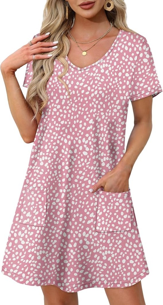 Ofeefan Short-Sleeve Swing Dress