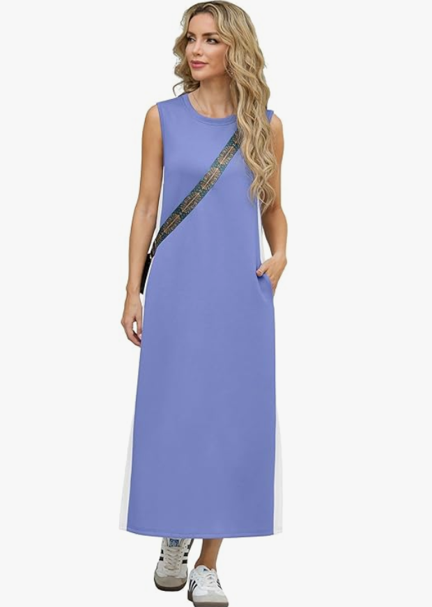 Grecerelle Loose Pocket Maxi Dress