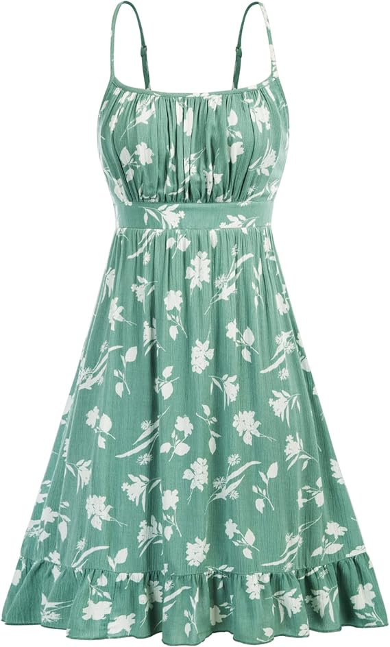 Grace Karin Spaghetti‑Strap Cocktail Midi Dress