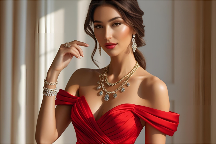 What Color Jewelry Goes With Red Dress