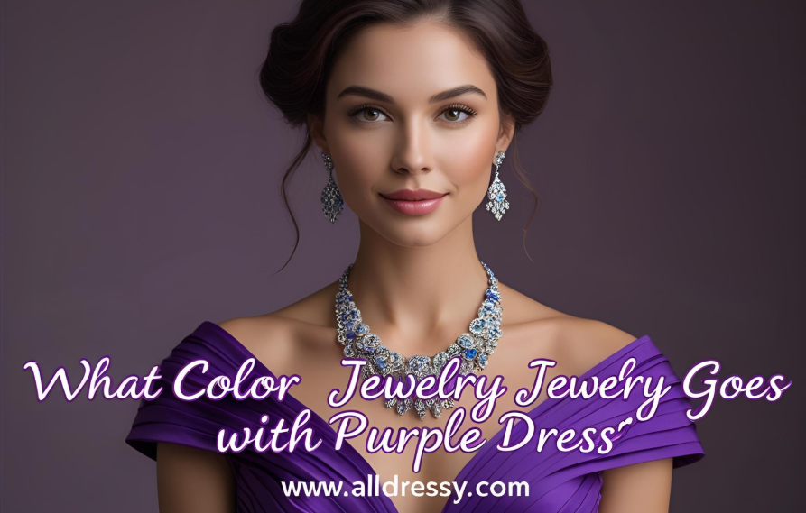 What Color Jewelry Goes With Purple Dress