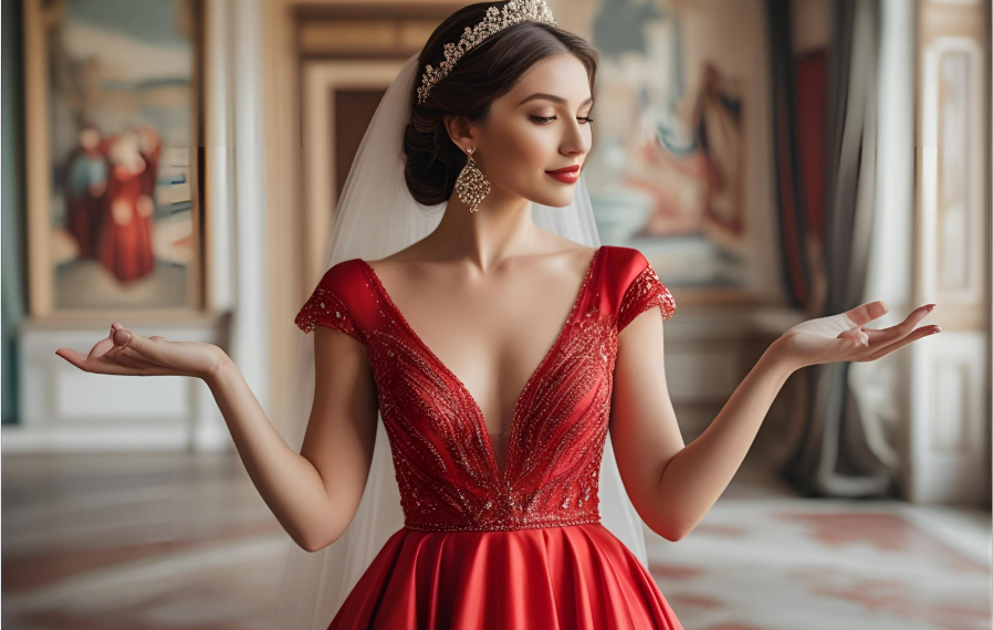 What Does Wearing a Red Dress to a Wedding Mean