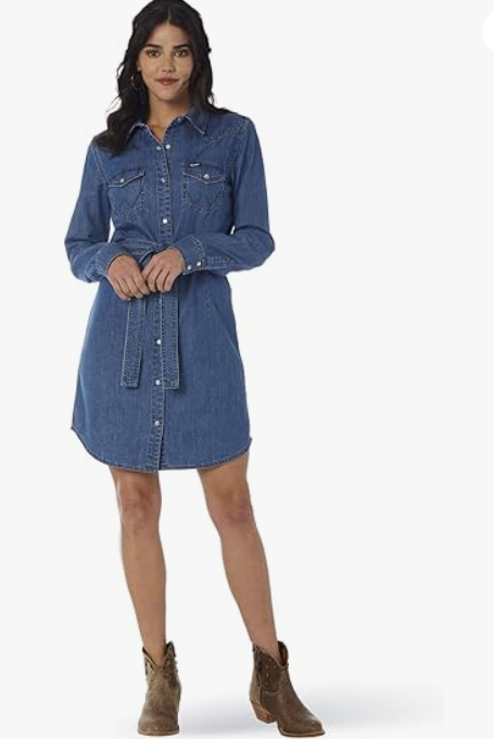 Wrangler Women’s Classic Western Denim Dress