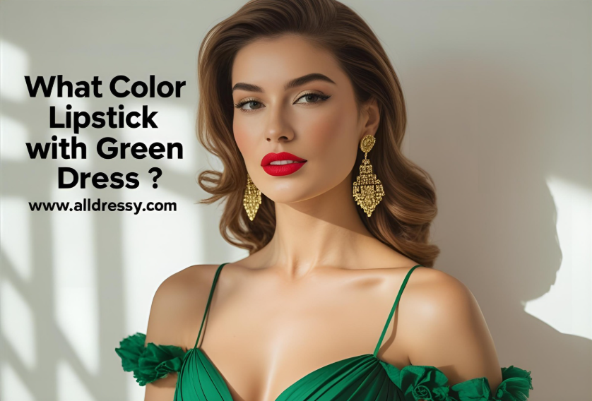 What Color Lipstick with Green Dress