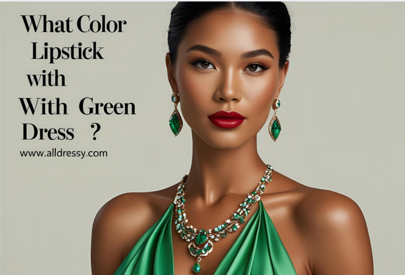 What Color Lipstick with Green Dress
