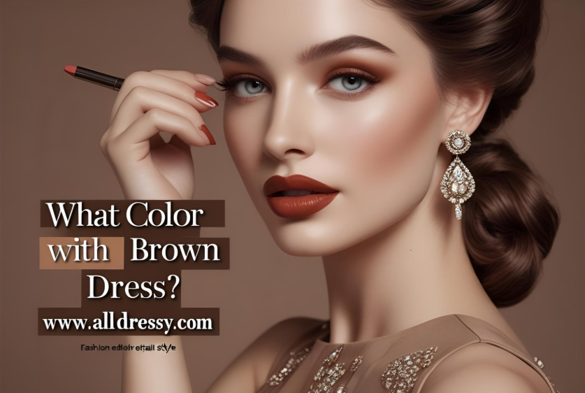 What Color Lipstick with Brown Dress