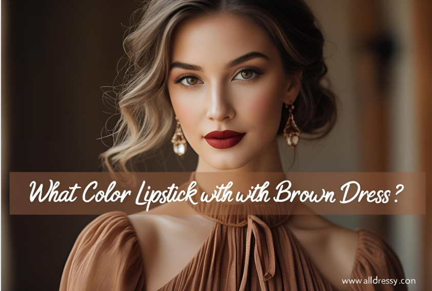 What Color Lipstick with Brown Dress
