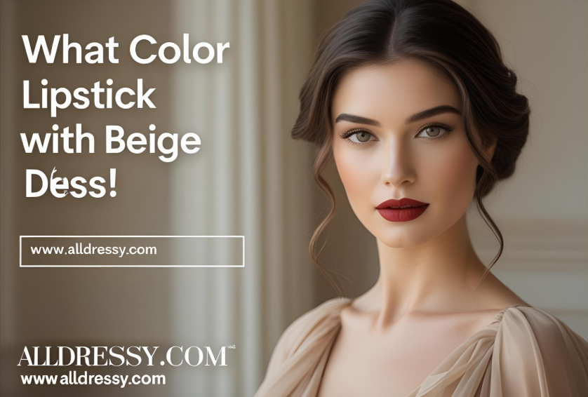 What Color Lipstick with Beige Dress