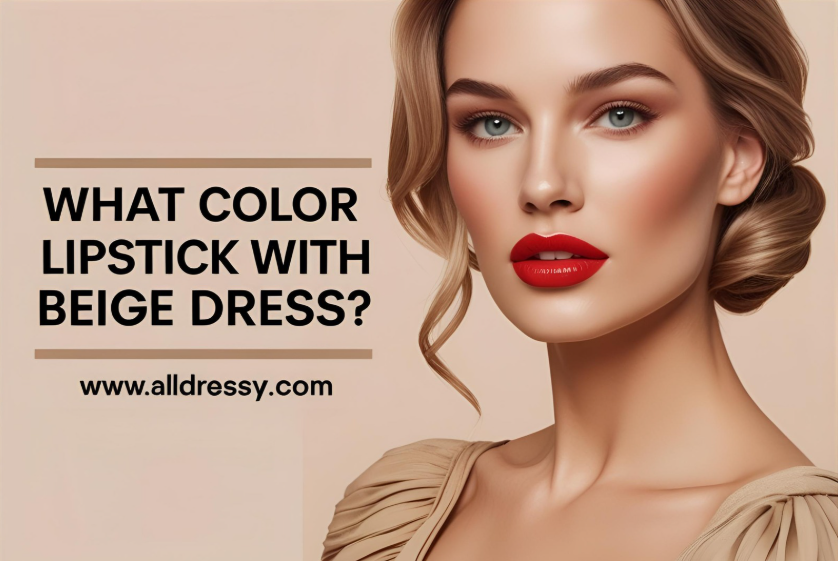 What Color Lipstick with Beige Dress