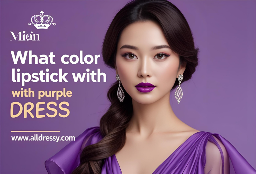 What Color Lipstick with Purple Dress