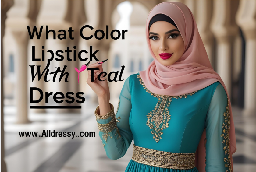 What Color Lipstick with Teal Dress