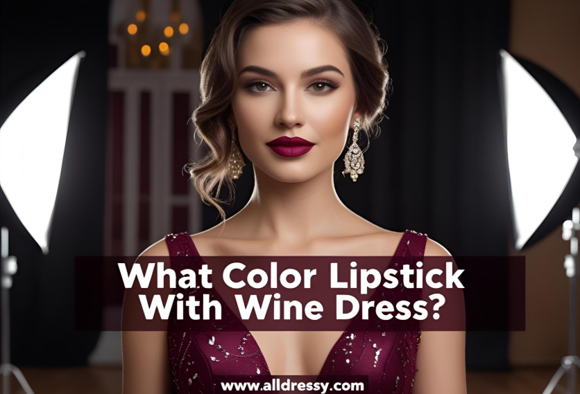 What Color Lipstick with Wine Dress