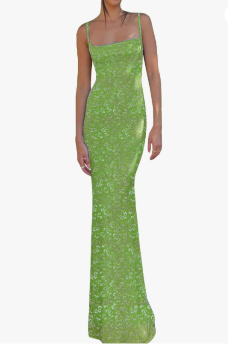 Mioliknya Sleeveless Bodycon Ruffle Split Dress