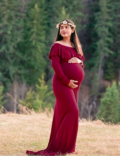 JustVH Fitted Maxi Photography Dress