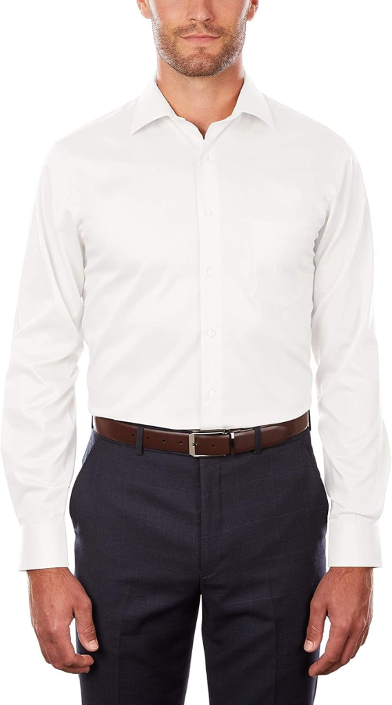 Van Heusen Men’s Dress Shirt – Poplin Solid