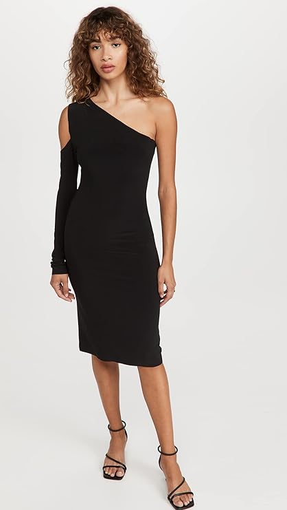 Norma Kamali Diana One‑Shoulder Bodycon Dress