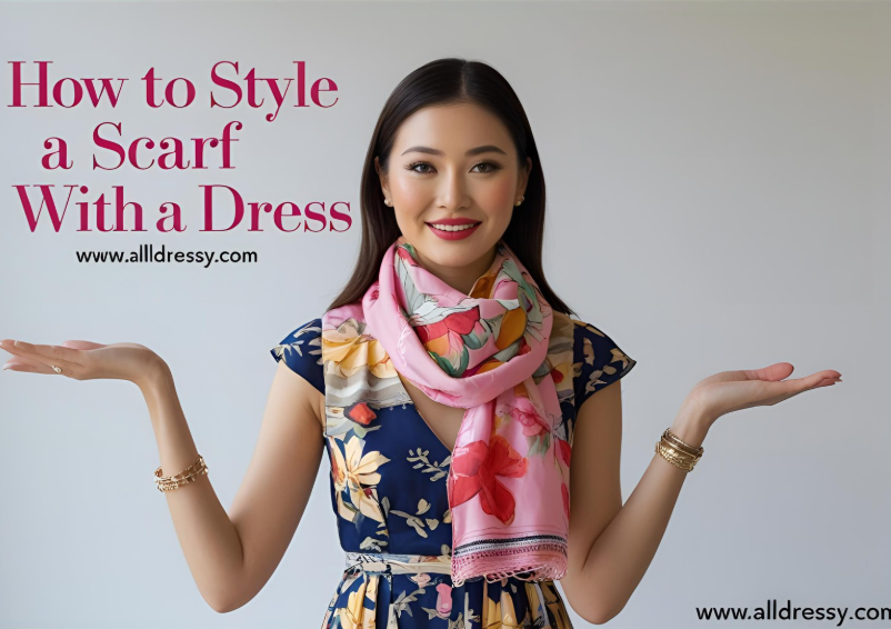 How to Style a Scarf with a Dress