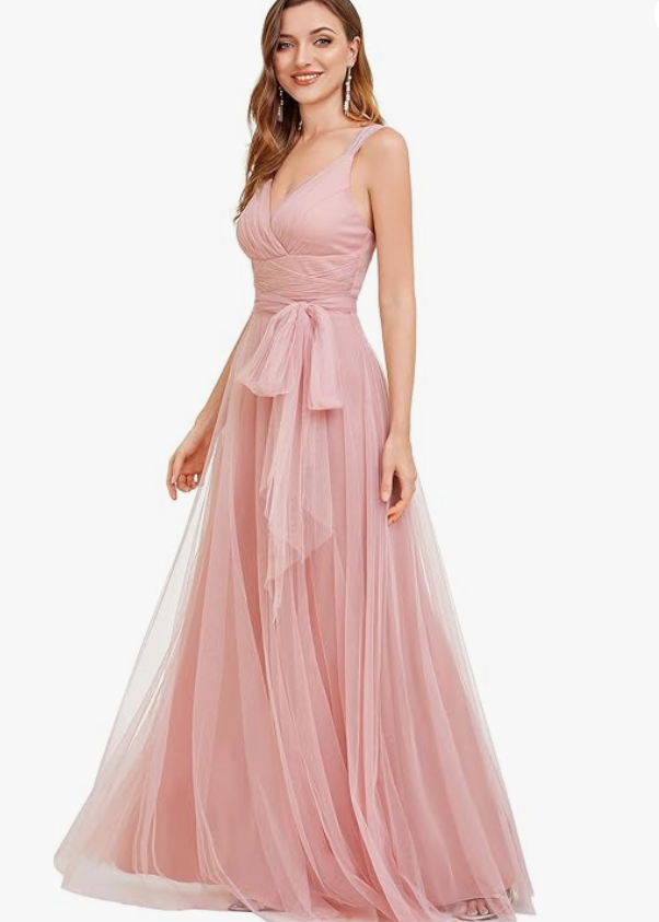 Ever-Pretty Women’s Sleeveless Chiffon A-Line Wedding Guest Dress