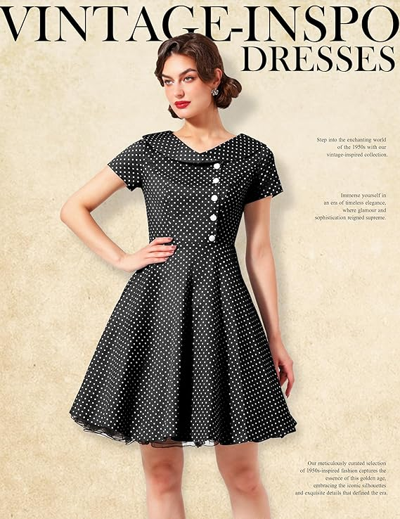 GRACE KARIN Women’s Vintage Retro Cocktail Dress