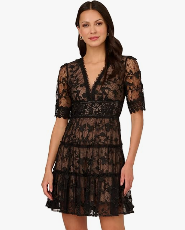 Adrianna Papell Women’s Lace Sheath Cocktail Dress