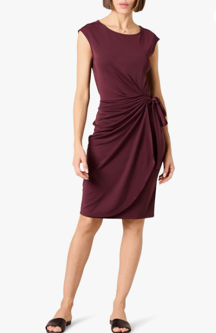 Lark & Ro Women’s Faux Wrap Dress