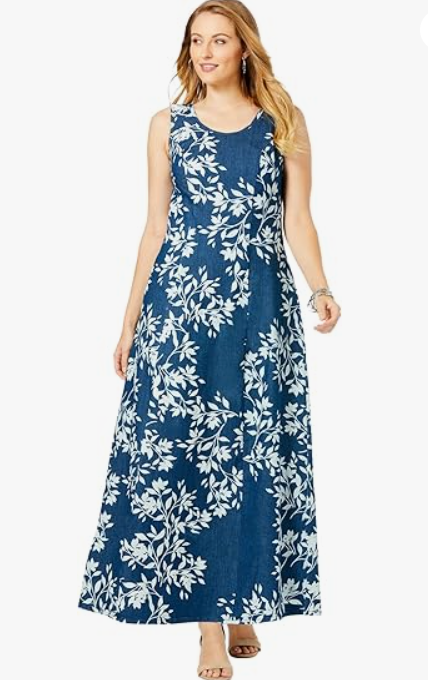 Jessica London Women’s Jersey Knit Empire Waist Dress