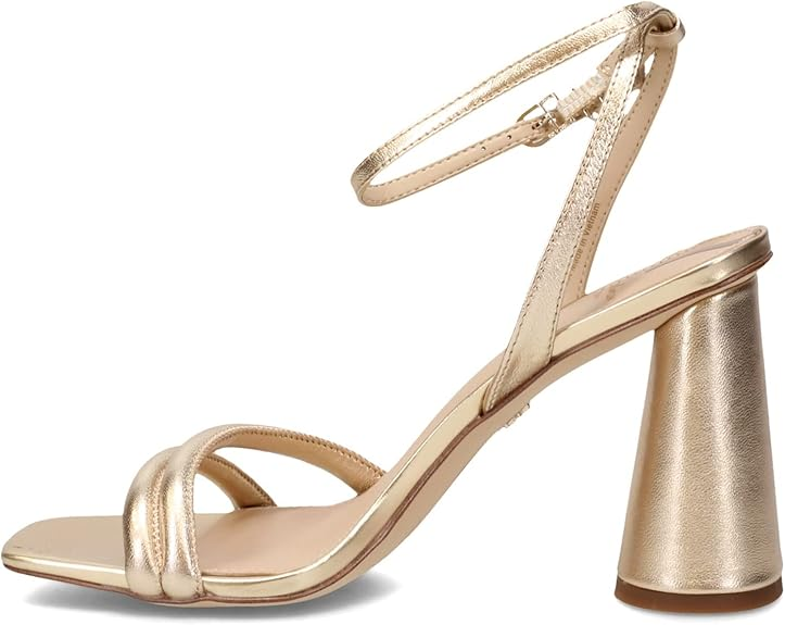 Sam Edelman Women's Hazel Ankle Strap Sandal (Gold Metallic Leather)