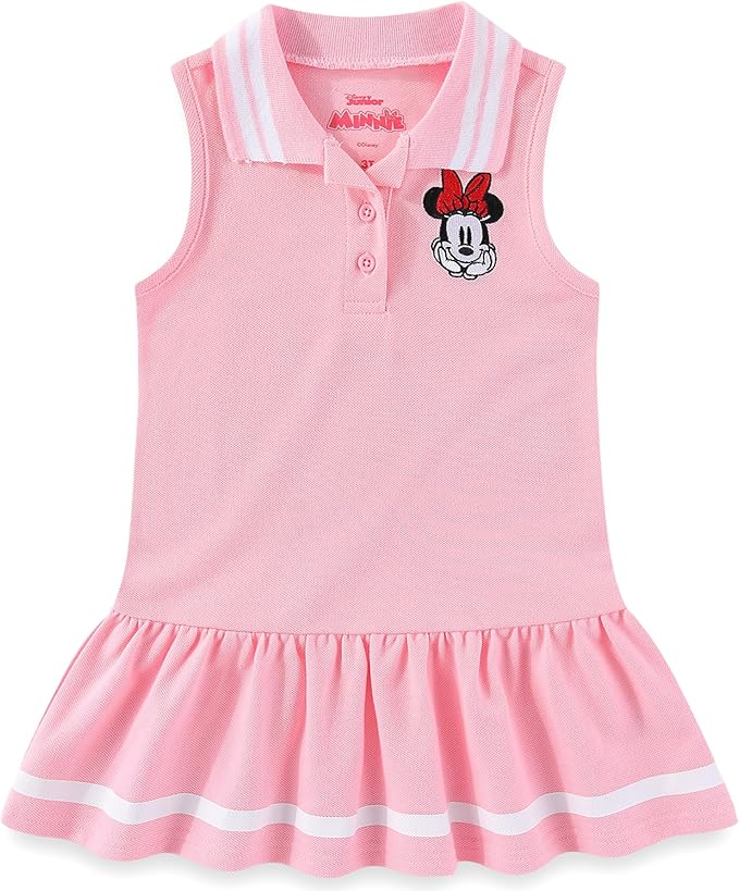 The Best Dressed Child Girls Smocked Minnie Mouse Dress - Pink Dots
