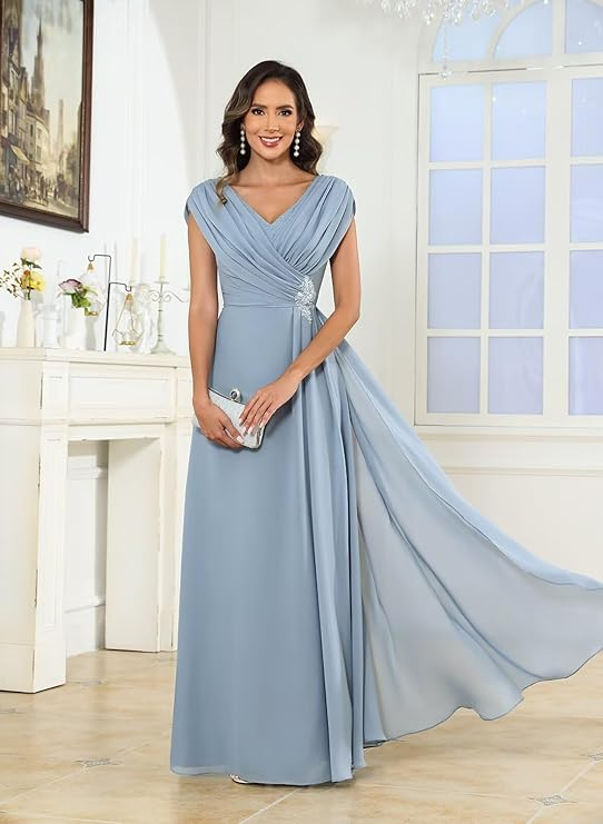  Minimal Crepe or Matte Stretch Simple Gown (Boat Neck or Square Neck)