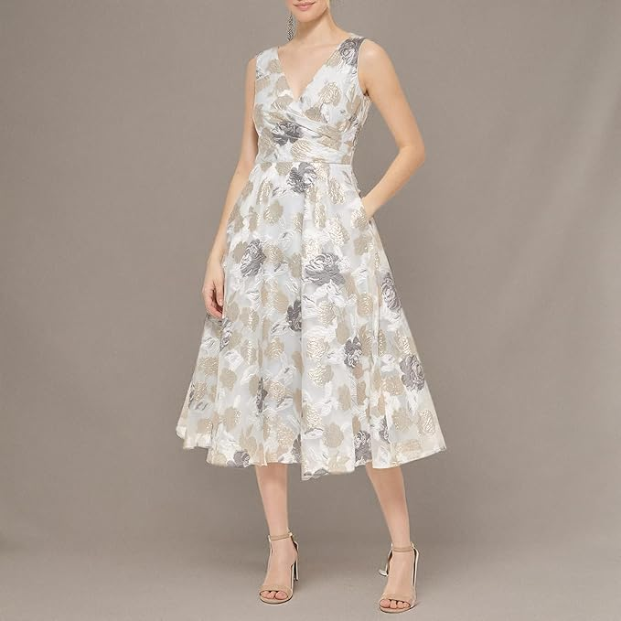 Eliza J Women's Floral Print Fit-and-Flare Dress