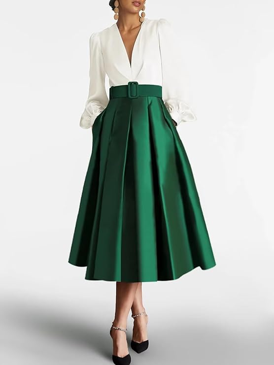 Modest Wedding Dress Satin Wedding Dress Long Sleeve