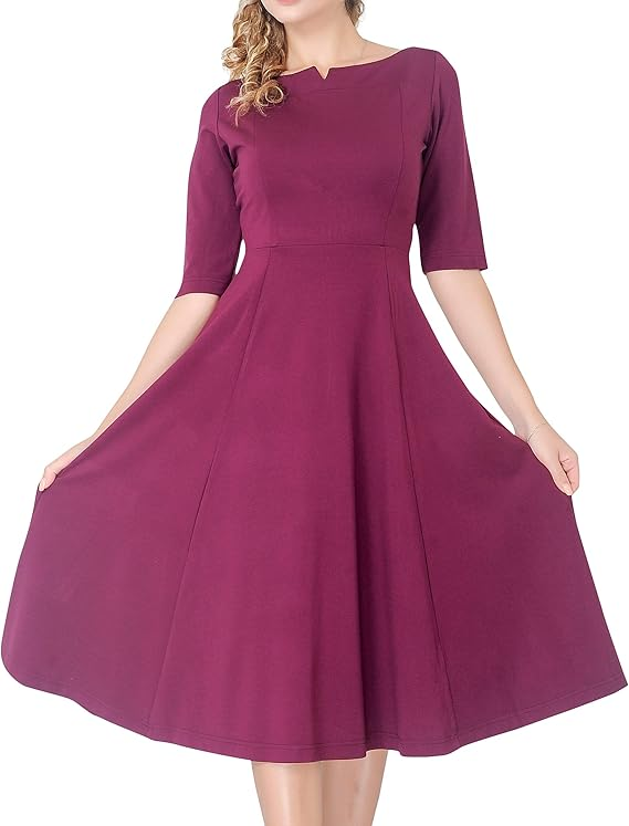 Talbots Women’s Ponte Knit Fit & Flare Dress