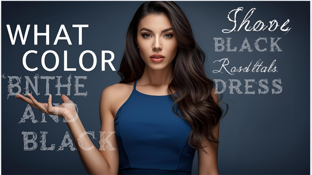 What Color Is the Blue and Black Dress