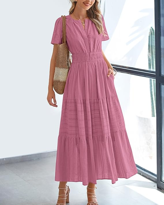 Women's Linen Maxi Dress