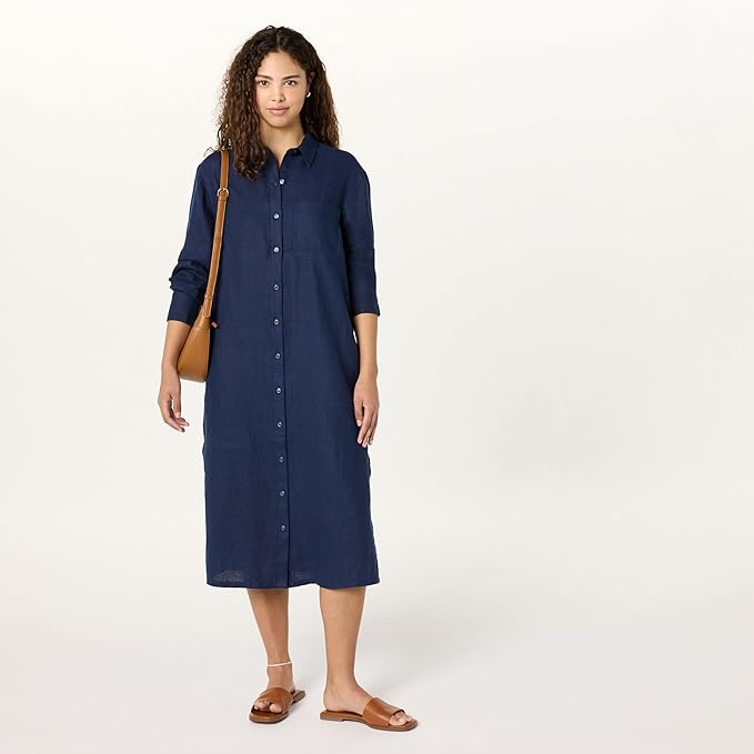 Hanna Andersson Women’s Linen Blend Midi Dress