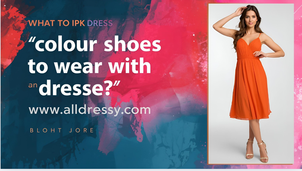 What colour shoes to wear with an orange dress?