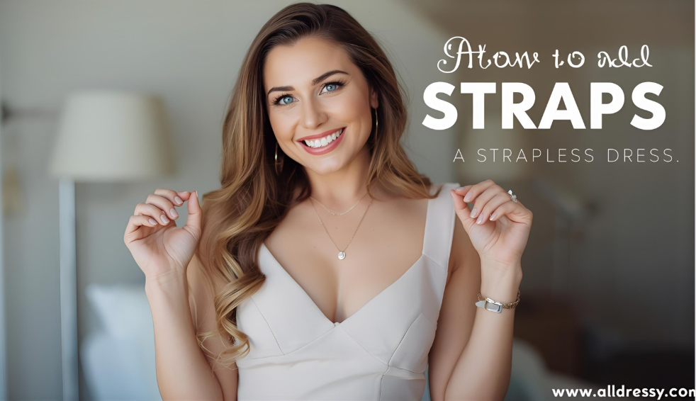 How to Add Straps to a Strapless Dress