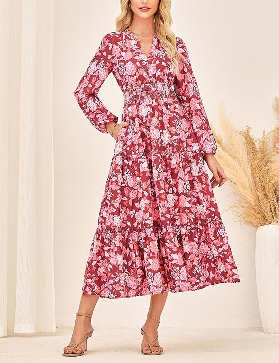 GRACE KARIN Vintage 1950s A-line Maxi Long Dress