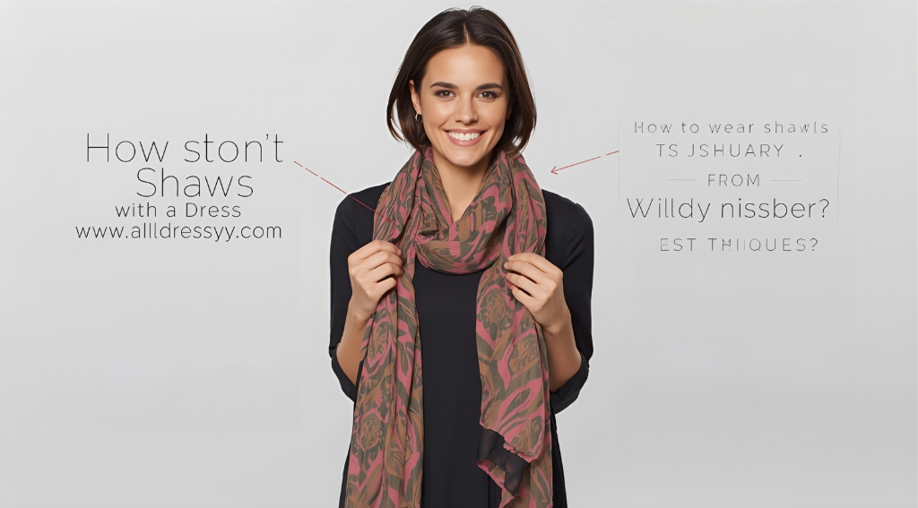 How to Wear Shawls with a Dress