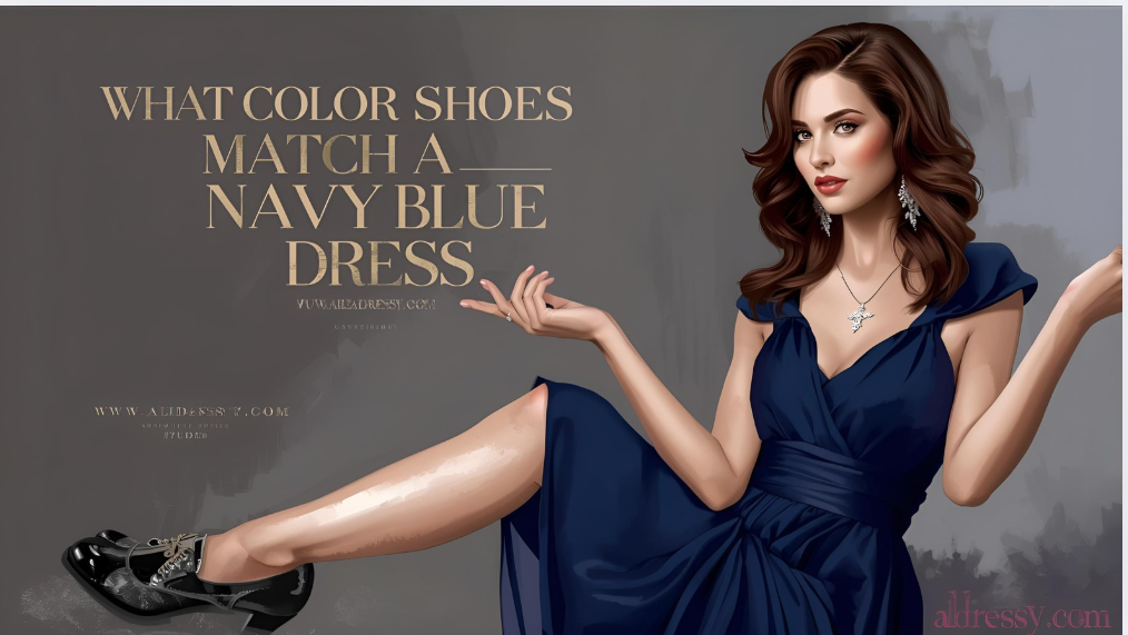 What Color Shoes Match a Navy Blue Dress