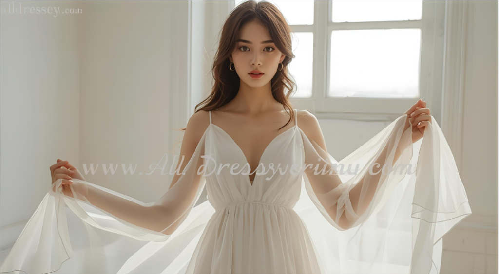 A-Line Chiffon Wedding Dress