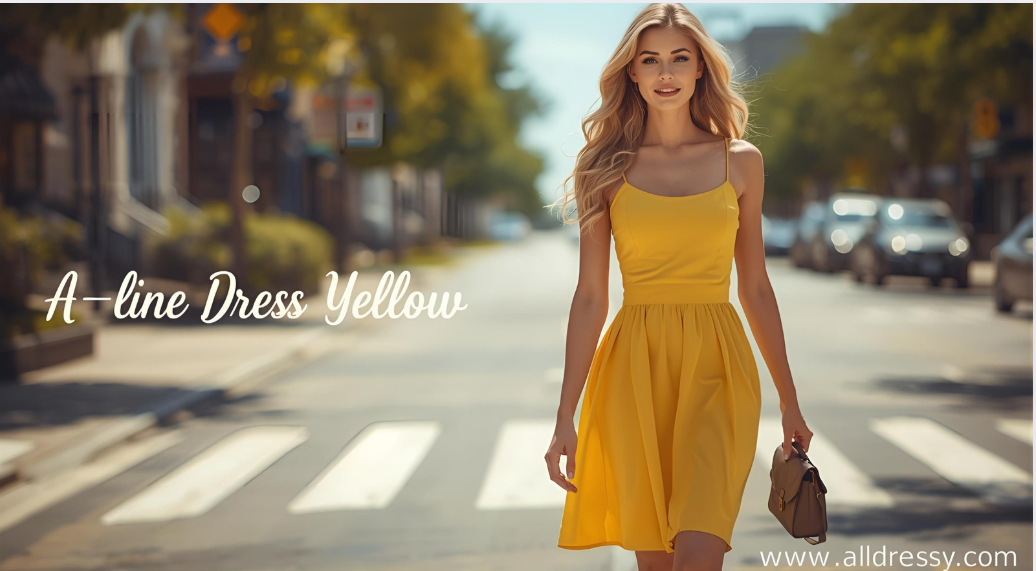 A-Line Dress Yellow